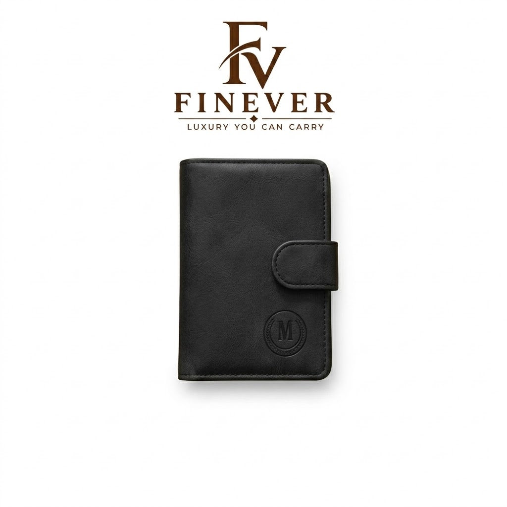 Men's Classic Snap-Button Wallet – Elegant Compact Design, 4 Colours