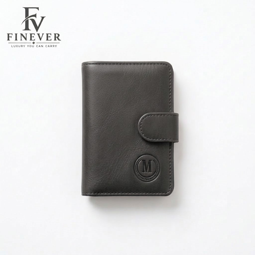 Men's Classic Snap-Button Wallet – Elegant Compact Design, 4 Colours