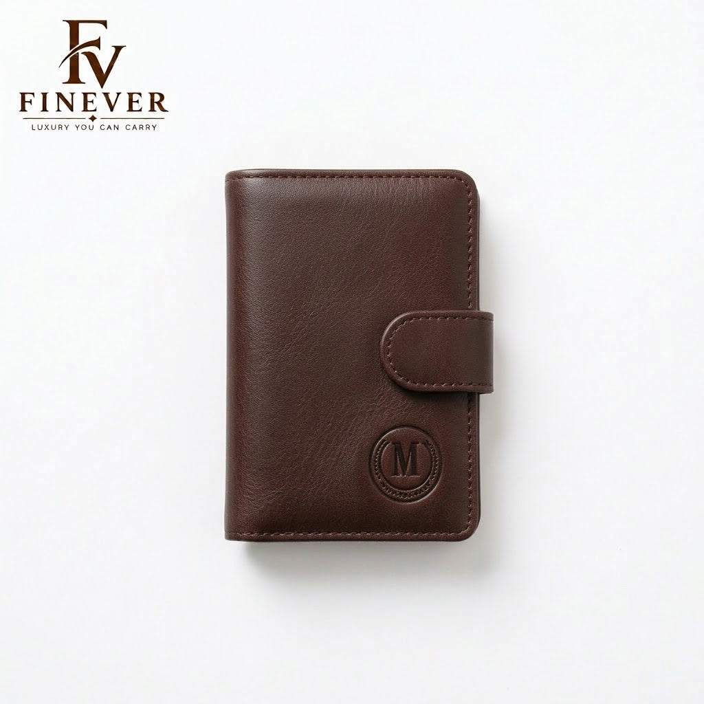Men's Classic Snap-Button Wallet – Elegant Compact Design, 4 Colours
